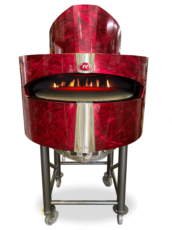 Remco Daytona V6 rotating brick oven red
